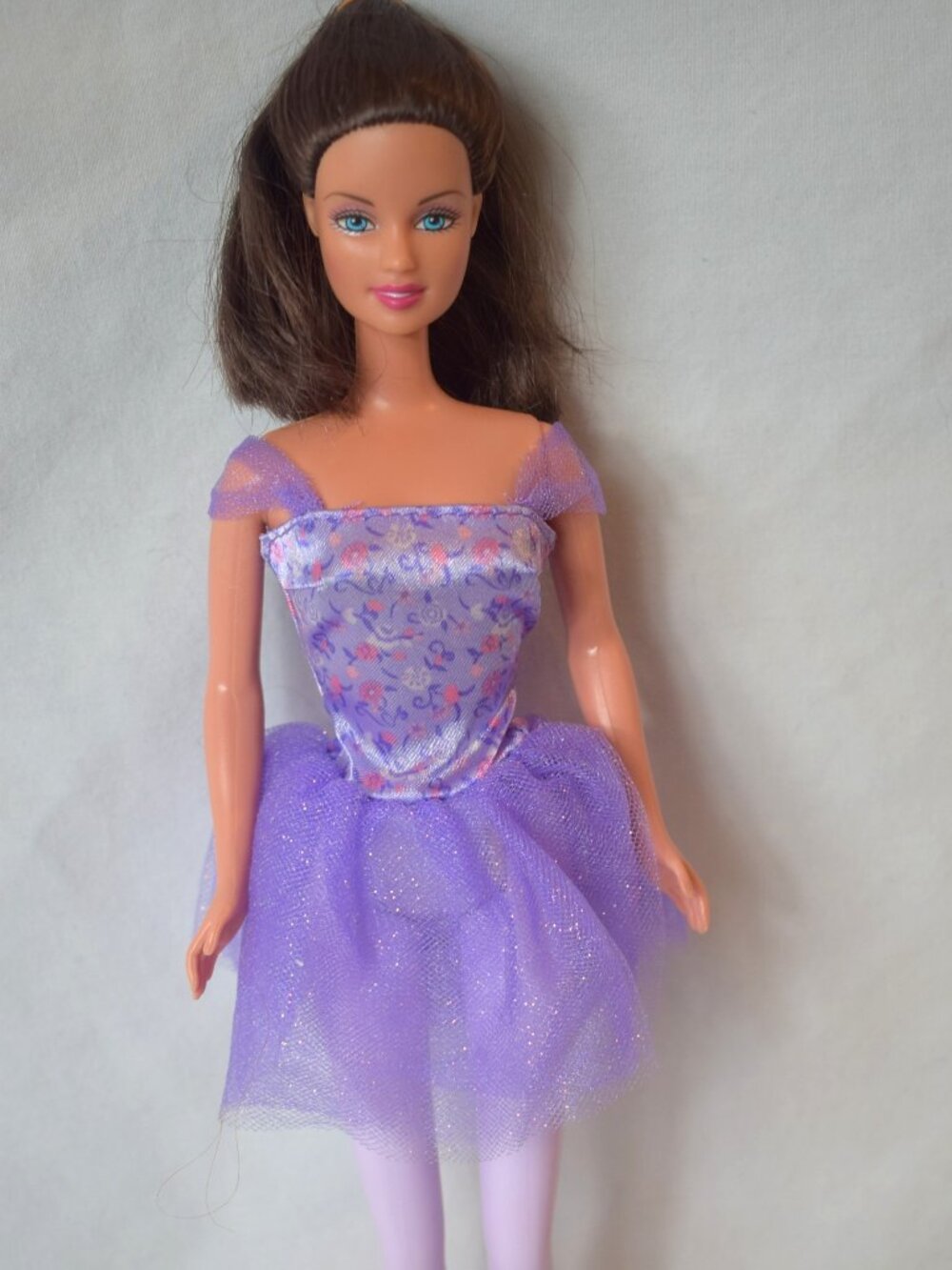2003 Mattel Barbi Doll with Purple Tutu No Shoes